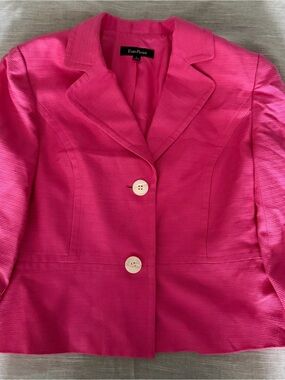 Evan Picone Bright Fuchsia Tailored Blazer